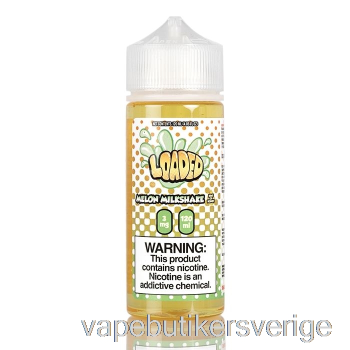 Vape Sverige Melon Milkshake - Laddad E-vätska - Hänsynslösa ångor - 120ml 3mg
